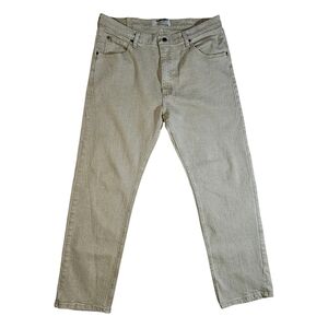 Wrangler Authentics Men's Straight Leg Tan Jeans Size 34x30